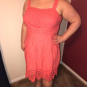 Coral dress